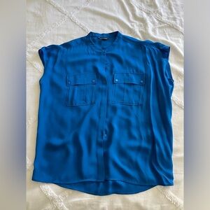 Vince Blue silk blouse